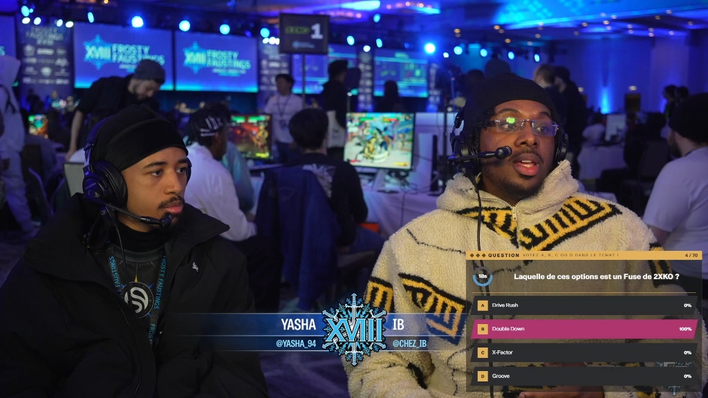 NoBreaksAllowed en régie broadcast lors du reveal 2XKO Riot Games au Frosty Faustings
